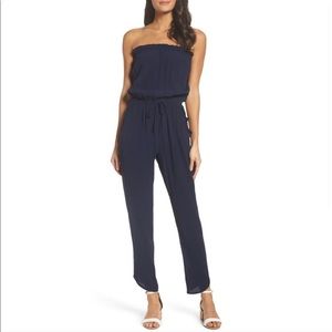 Nordstrom- Fraiche by J-  Navy Jumpsuit- Small